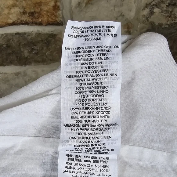 Tory Burch Linen Embroidered Belted Tassel Boho Dress - Picture 9 of 11